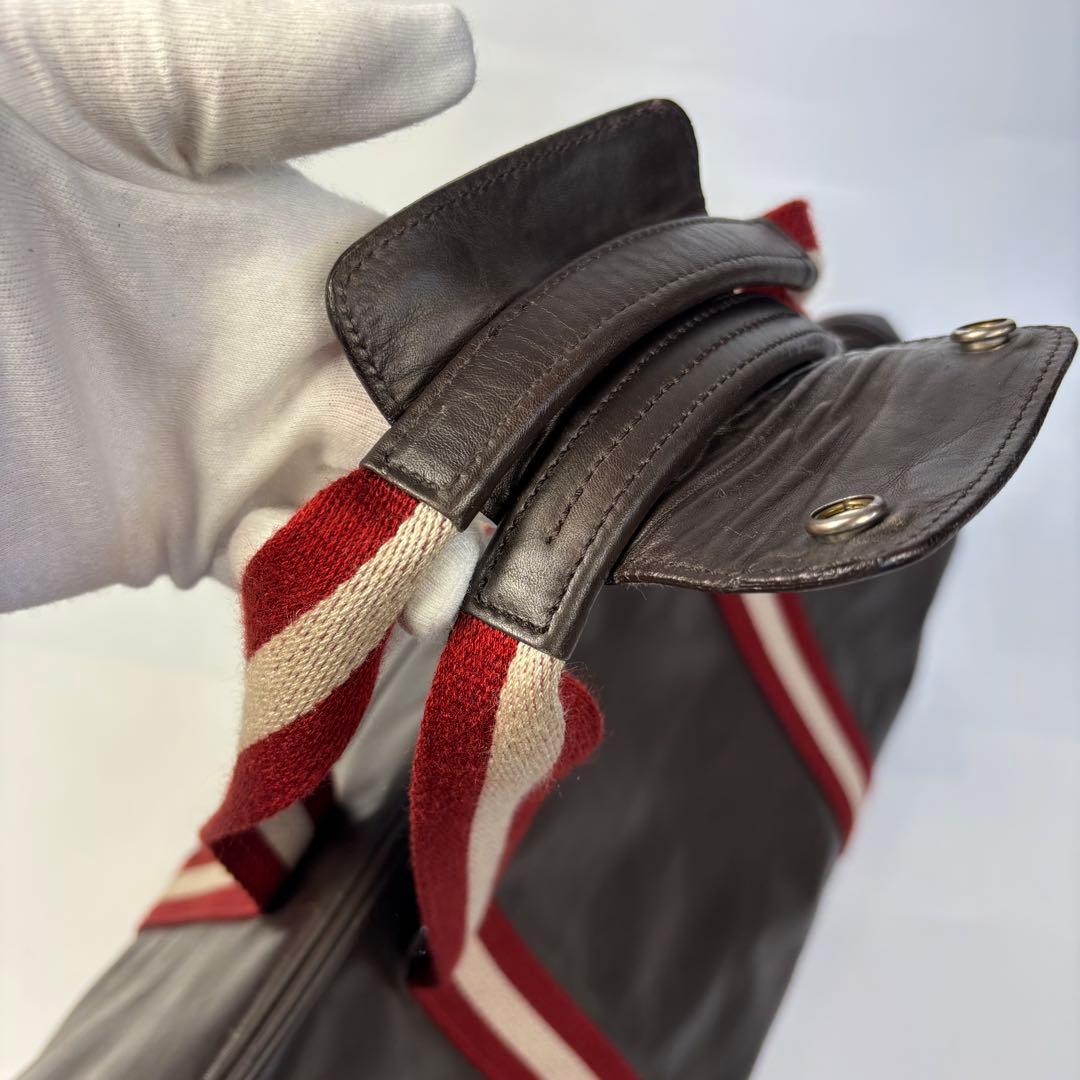 バリー トレインスポッティング レザー ボストン バッグ ブラウン