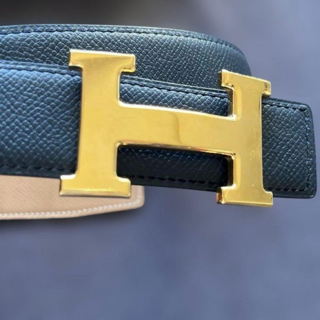 【HERMES 】ゴールド金具・リバーシブル【70】