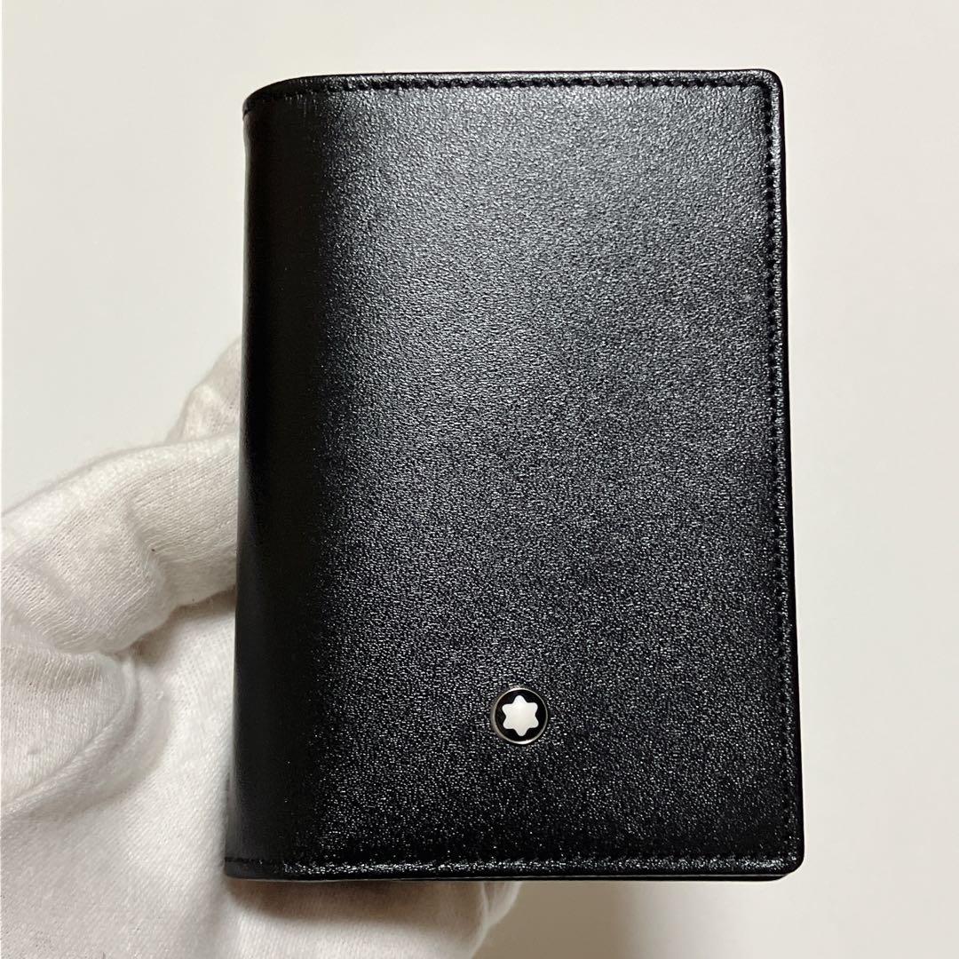 未使用 MONTBLANC モンブラン レザーカードケース 名刺入れ ブラック
