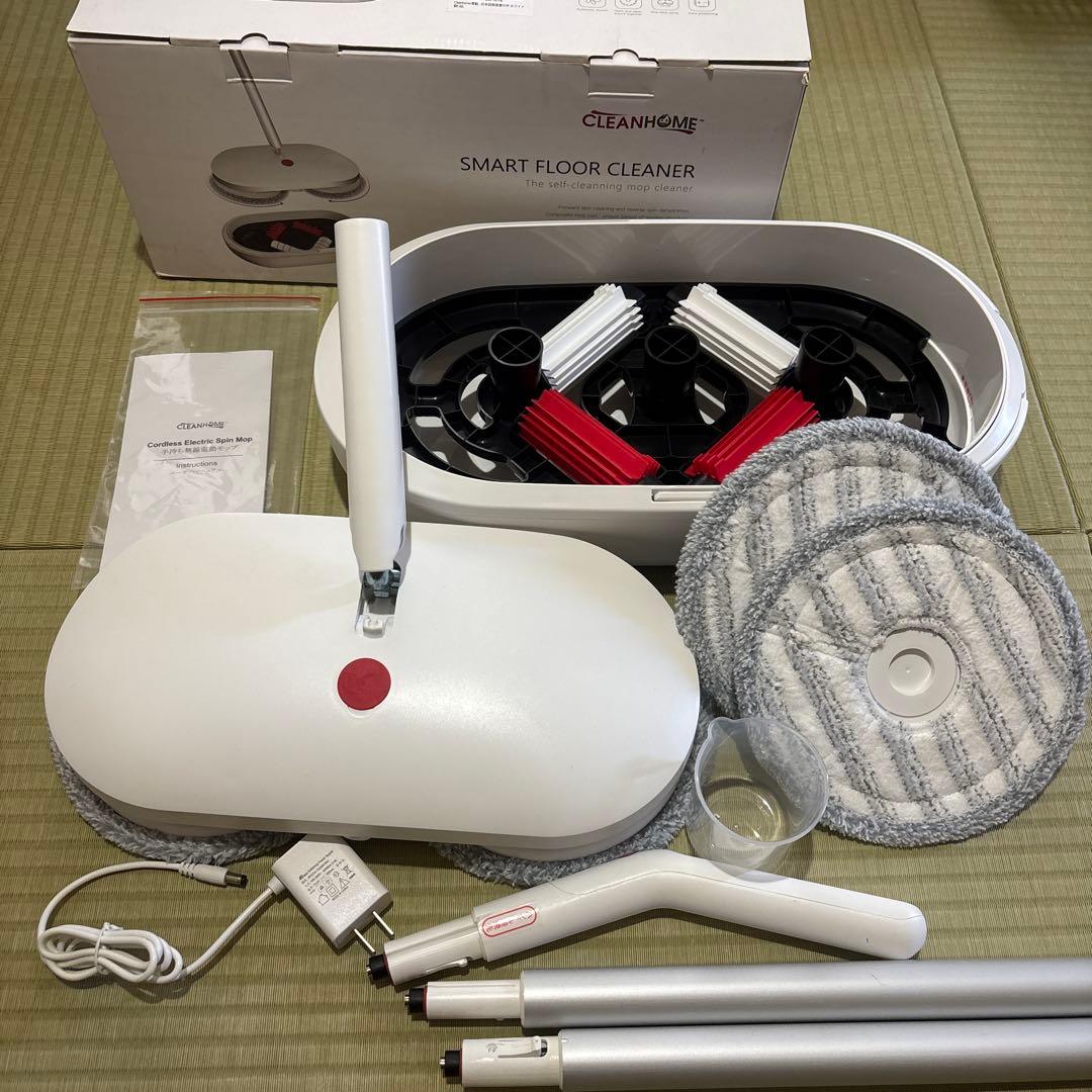 CLEAN コードレス回転モップクリーナー 自動洗浄機能 電動モップ