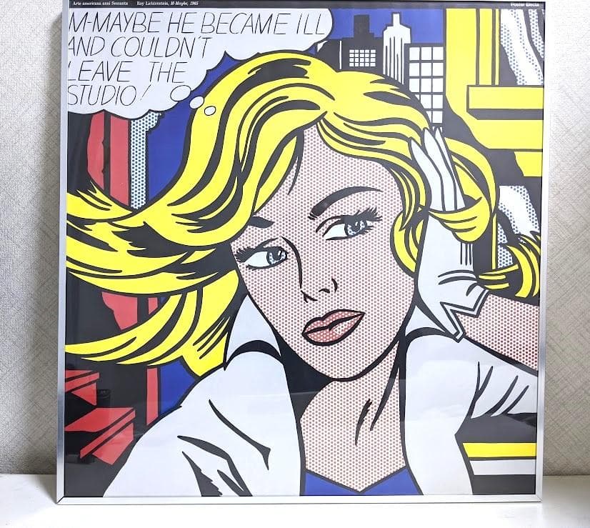 ロイ・リキテンスタイン M-Maybe 1965年　額装済