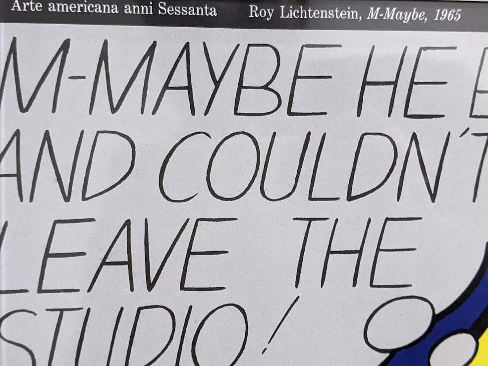 ロイ・リキテンスタイン M-Maybe 1965年　額装済