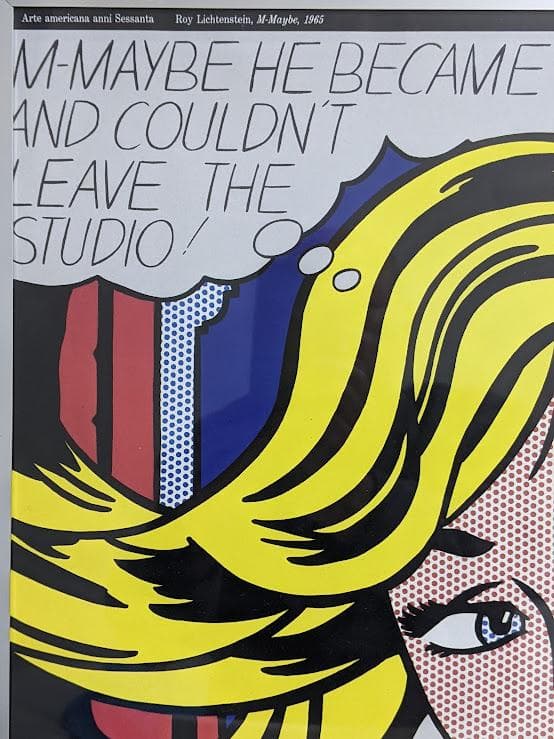 ロイ・リキテンスタイン M-Maybe 1965年　額装済
