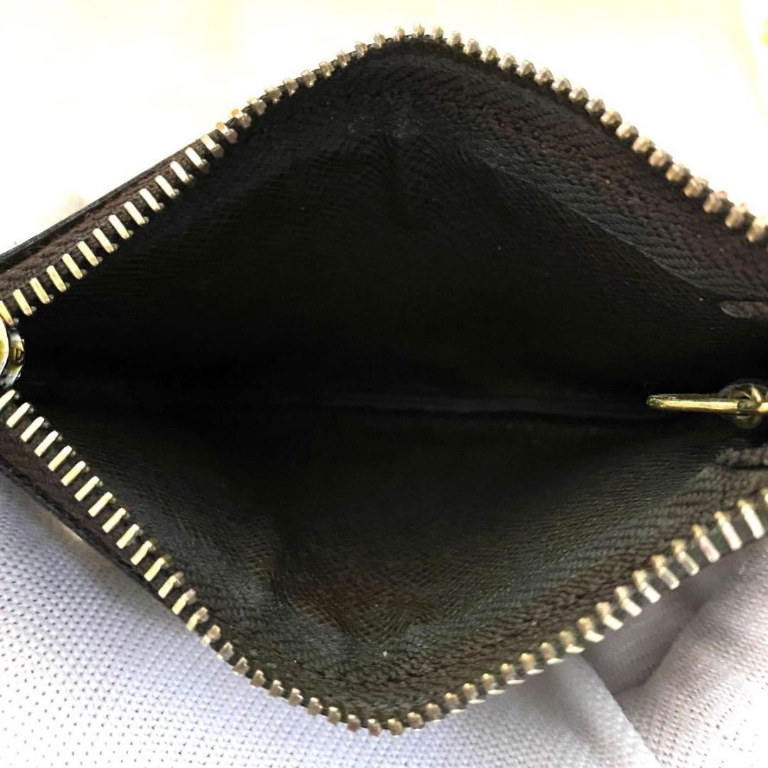 ルイ ヴィトン◎ポシェット クレ ダミエ エベヌ キーホルダー ケース 茶