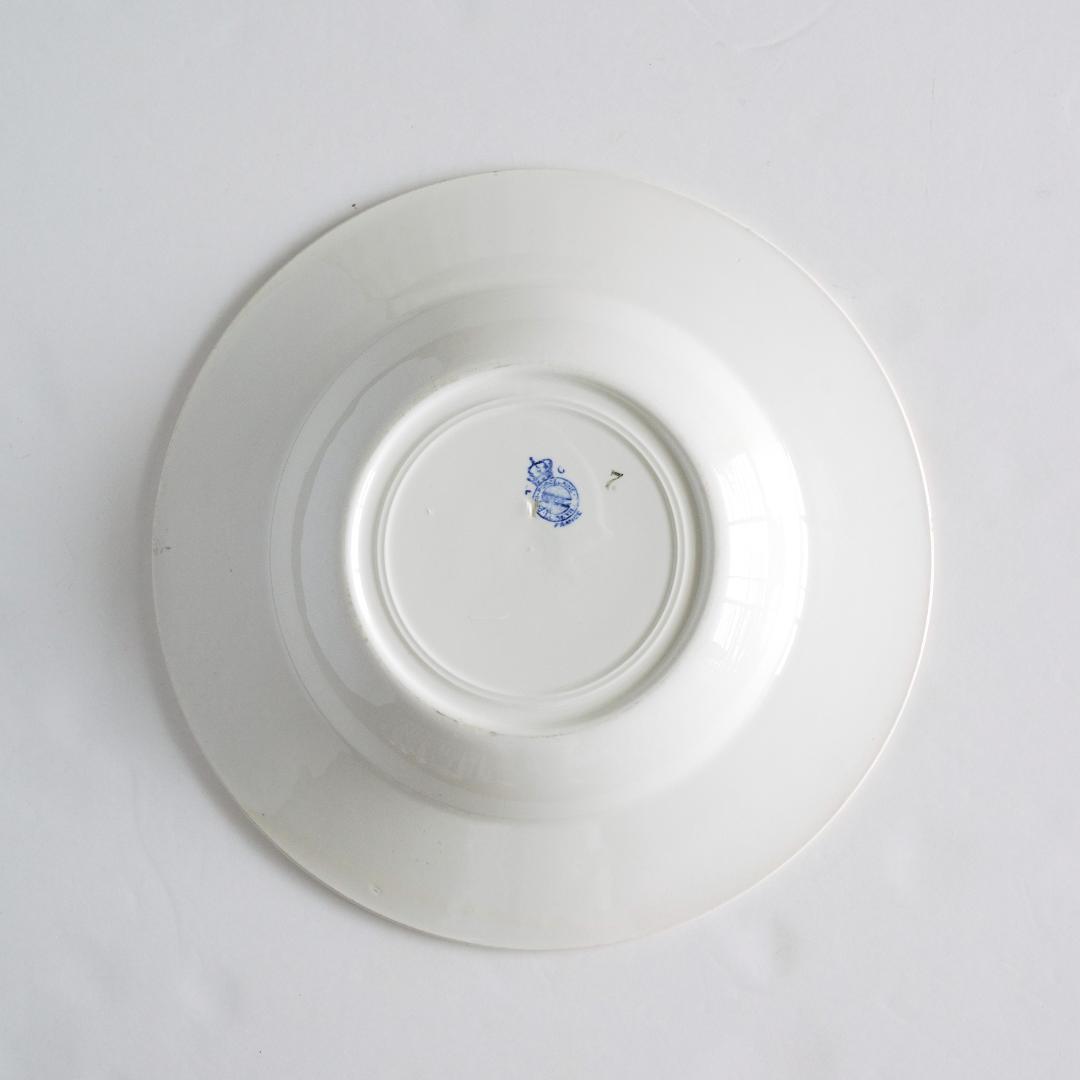 Luneville リュネヴィル ロレーヌ十字 アザミ 王冠鷲 珍しい深皿 E