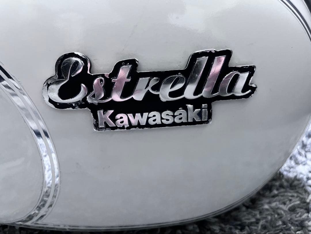 Kawasaki Estrella タンク ホワイト
