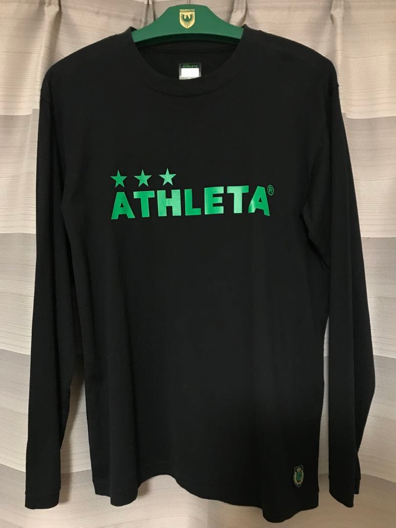 東京ヴェルディ×ATHLETA　ロンT ブラック　Oサイズ