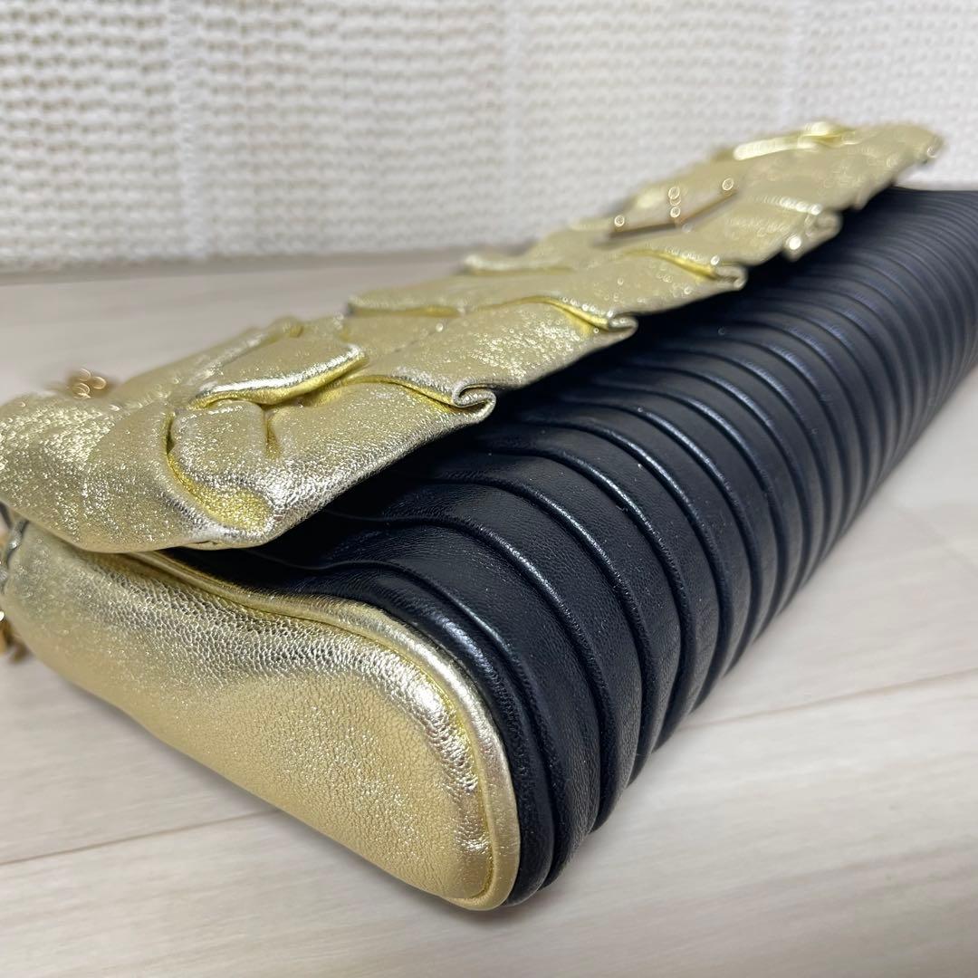 ☆訳あり☆ ドルチェ&ガッバーナ チェーン ショルダー パーティー バッグ