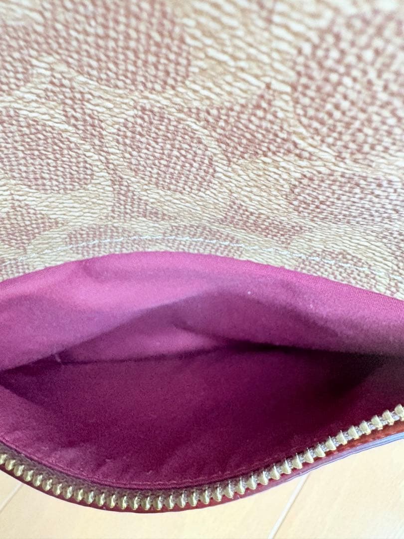 美品COACH ショルダーバッグ シグネチャー ショルダー ブラウン レザー