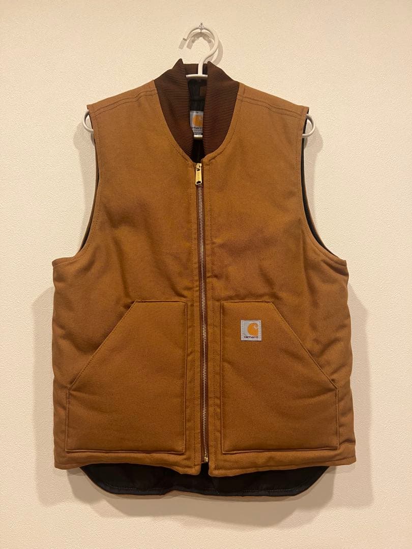 【Carhartt】ブラウン クラシックベスト Sサイズ