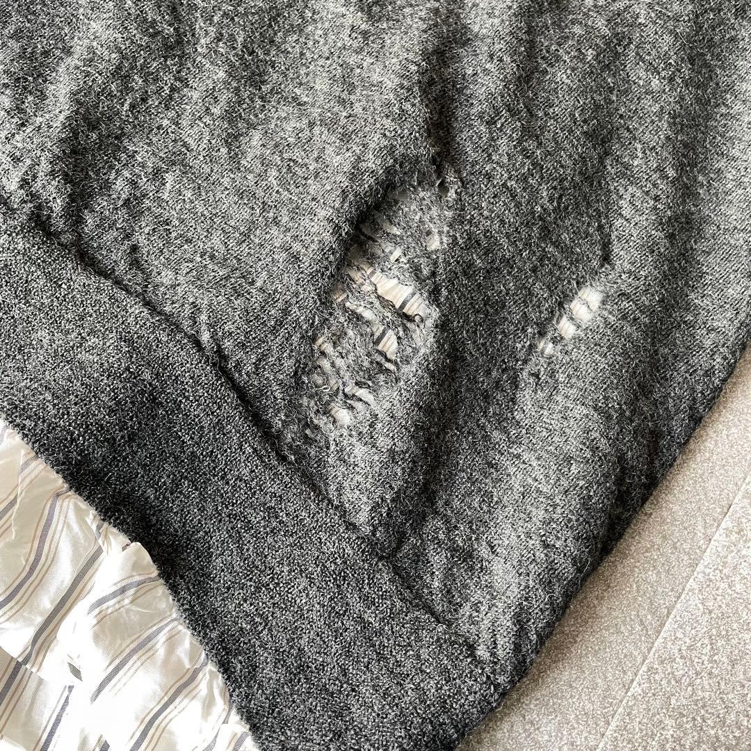 未使用/定価97,900円★メゾンマルジェラ　ダメージ加工　ニットベスト　XXL