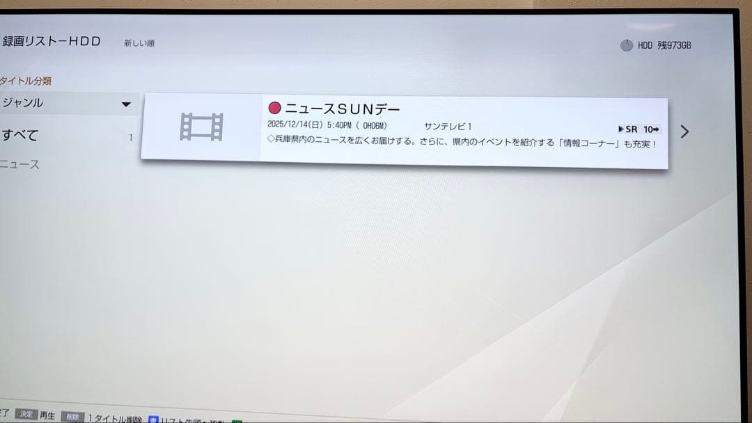 【動作確認済】SONY BDZ-FW1000ブルーレイレコーダー