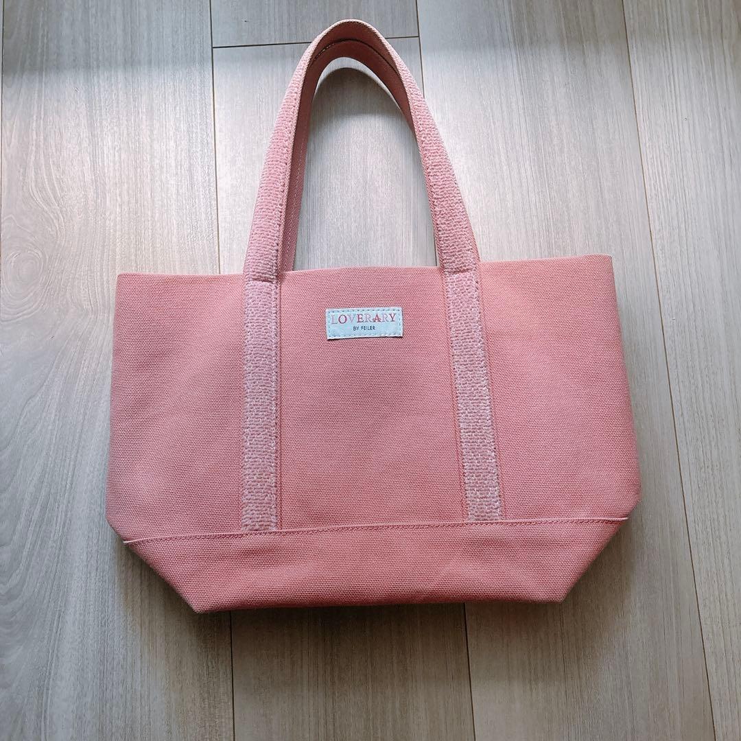 FEILER フェイラー オールドテディ ワッペントートバッグ (小) ピンク