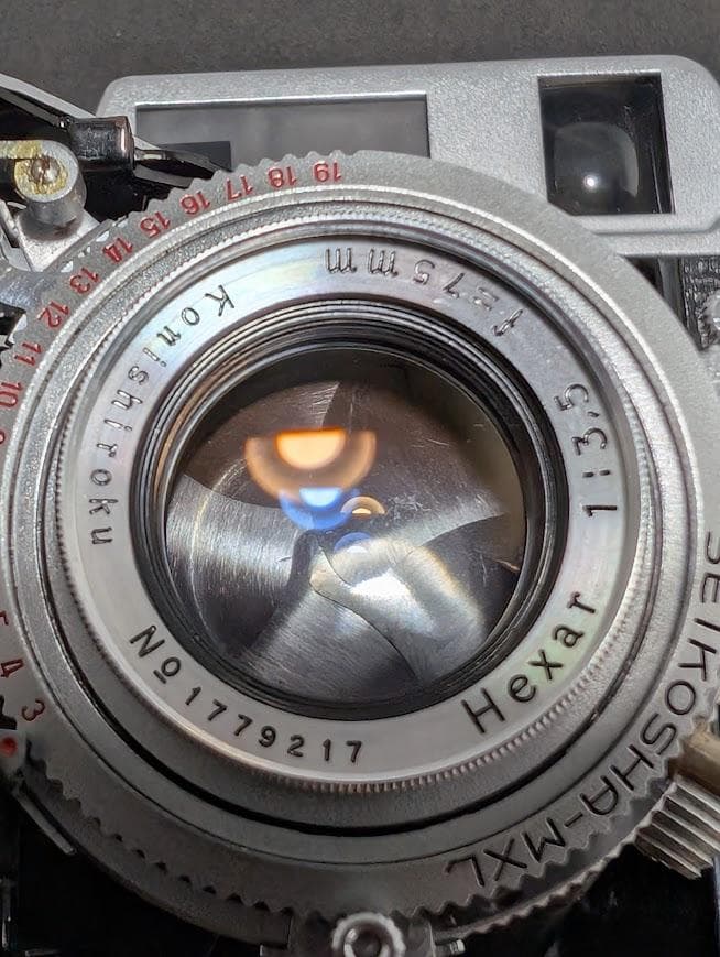 【整備品】小西六(KONICA) Pearl Ⅳレンジファインダーフィルムカメラ