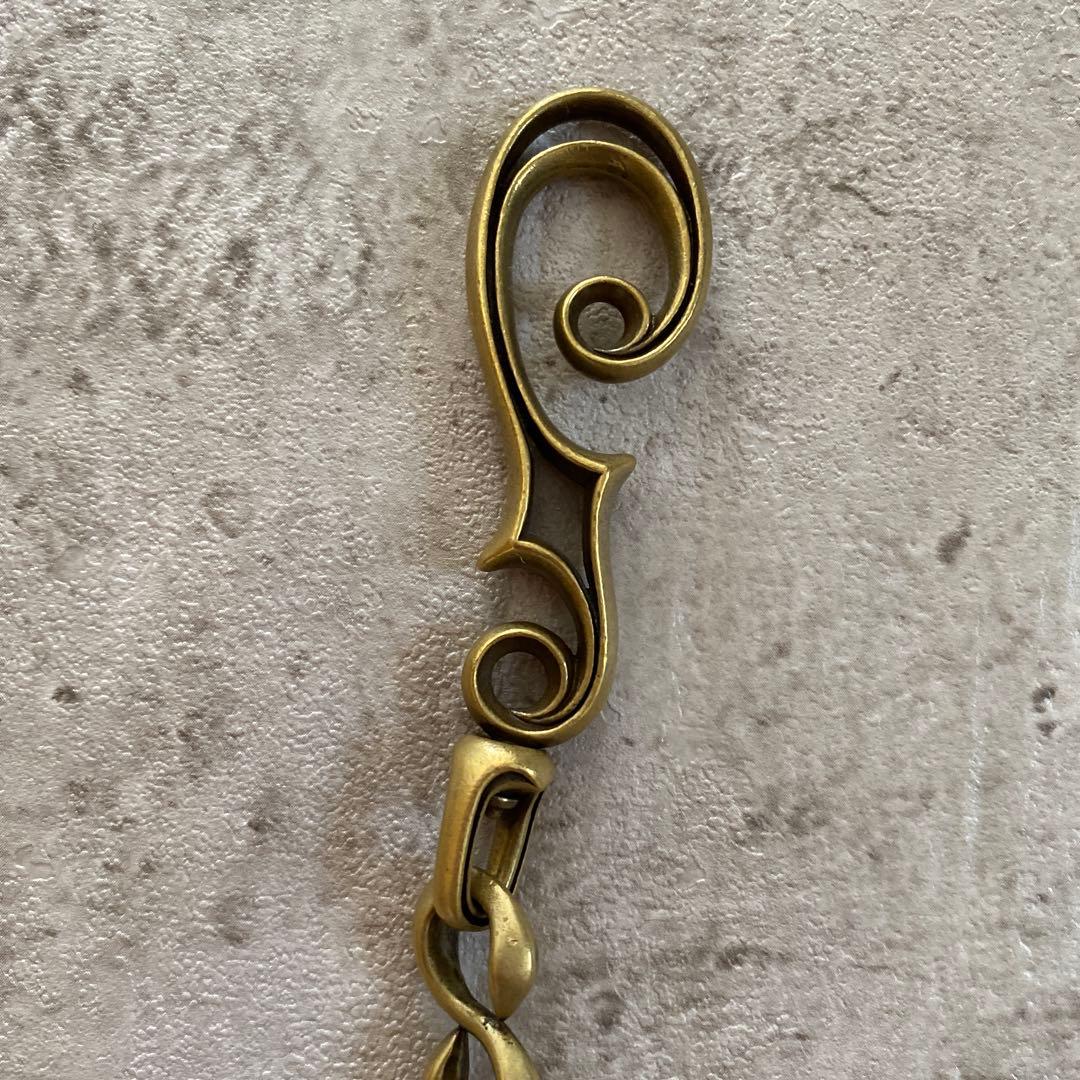 INCEPTION インセプション FフォールSカンウォレットチェーン 真鍮製