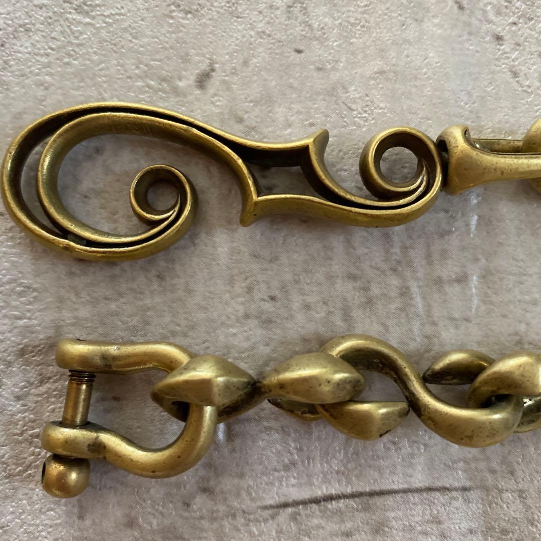 INCEPTION インセプション FフォールSカンウォレットチェーン 真鍮製