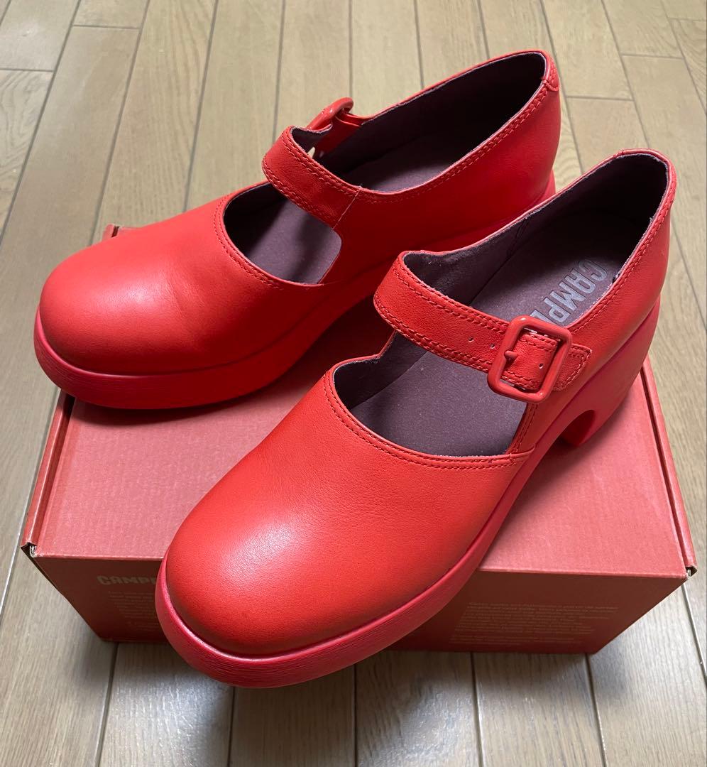 CAMPER ストラップサンダル　赤　40 25㎝　⭐︎