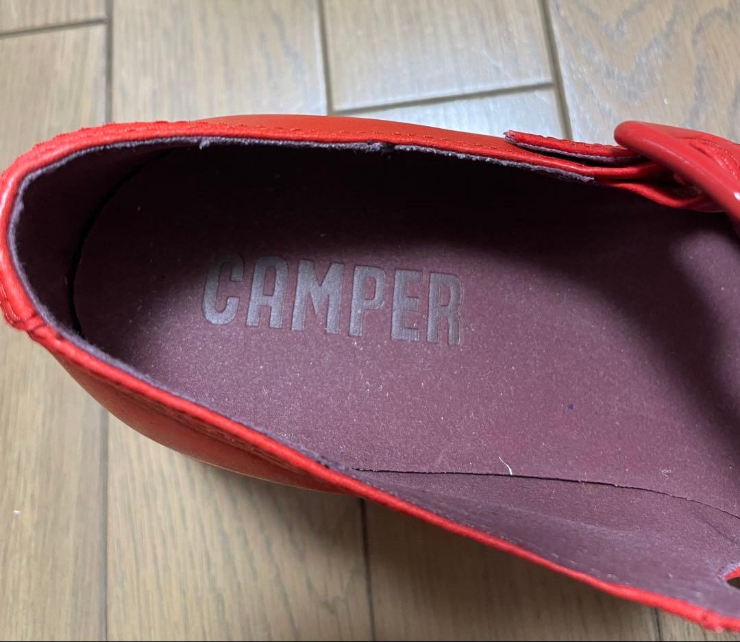 CAMPER ストラップサンダル　赤　40 25㎝　⭐︎
