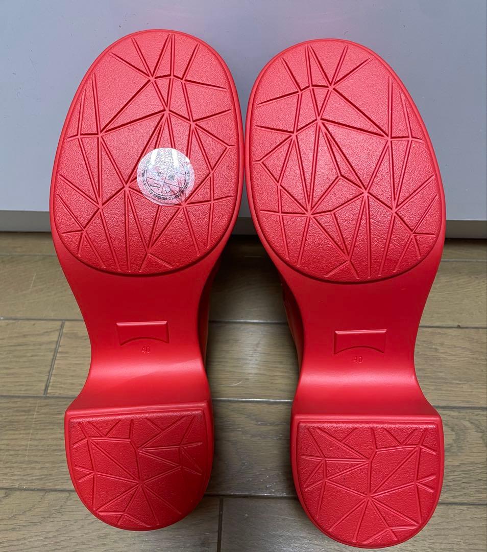 CAMPER ストラップサンダル　赤　40 25㎝　⭐︎
