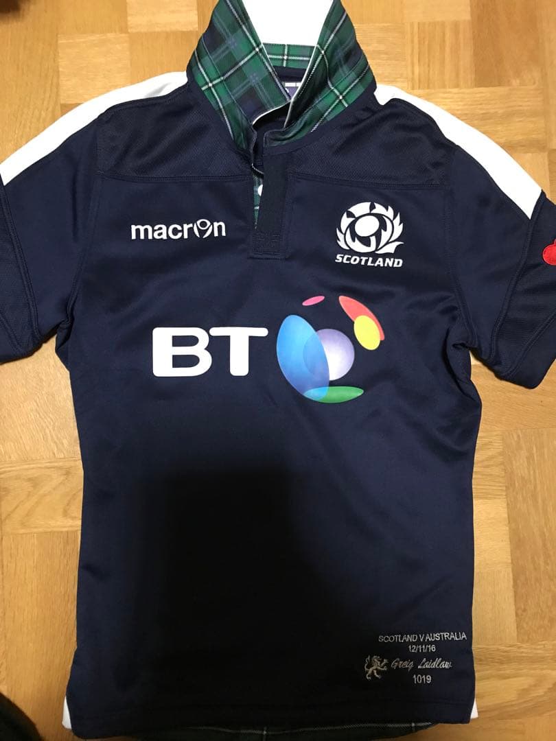 【うさぎ】元スコットランド代表グレイグ・レイドローの試合実使用ジャージ