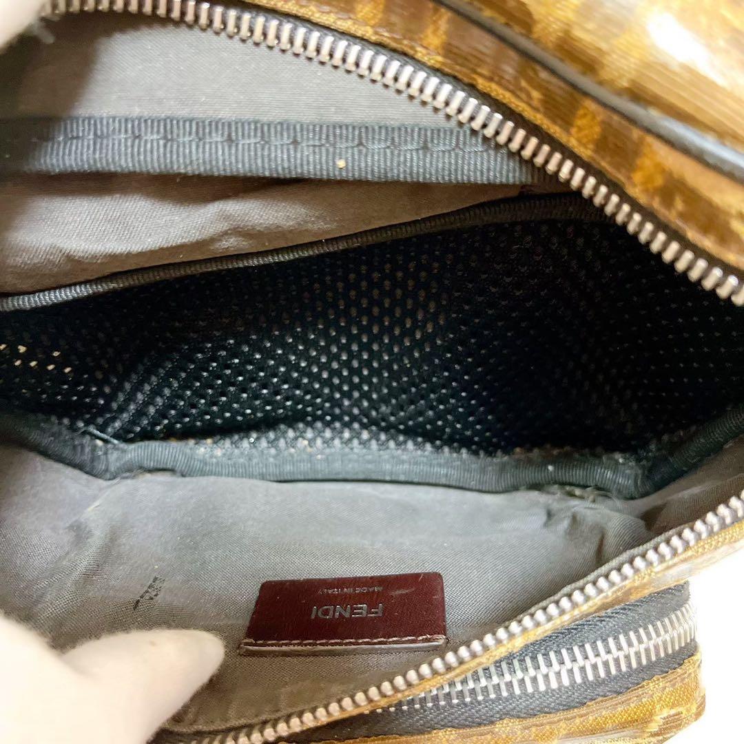FENDI ✨ズッカ　ウエストポーチ　セカンドバッグ　PVCレザー　ベージュ