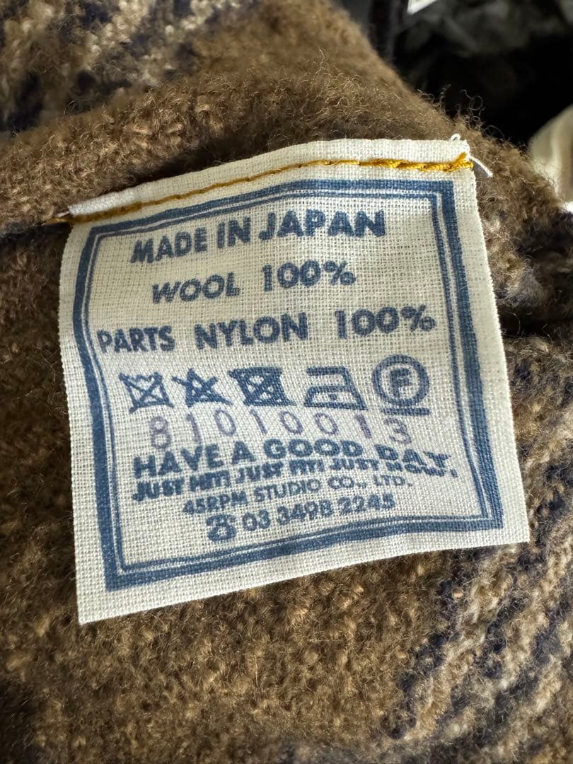 新品未使用　45R 45rpm メリノ縮絨 908シャツジャケット テーラード