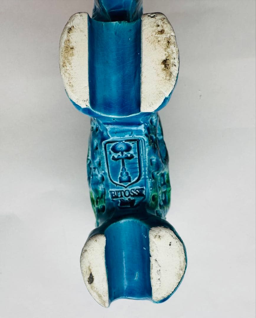 Bitossi Flavia リミニブルー 象の置物 イタリア