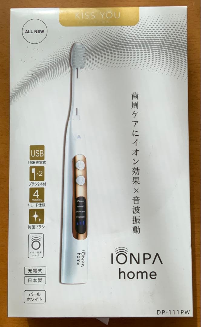 新品未開封：IONPA  音波振動歯ブラシ DP-111PW