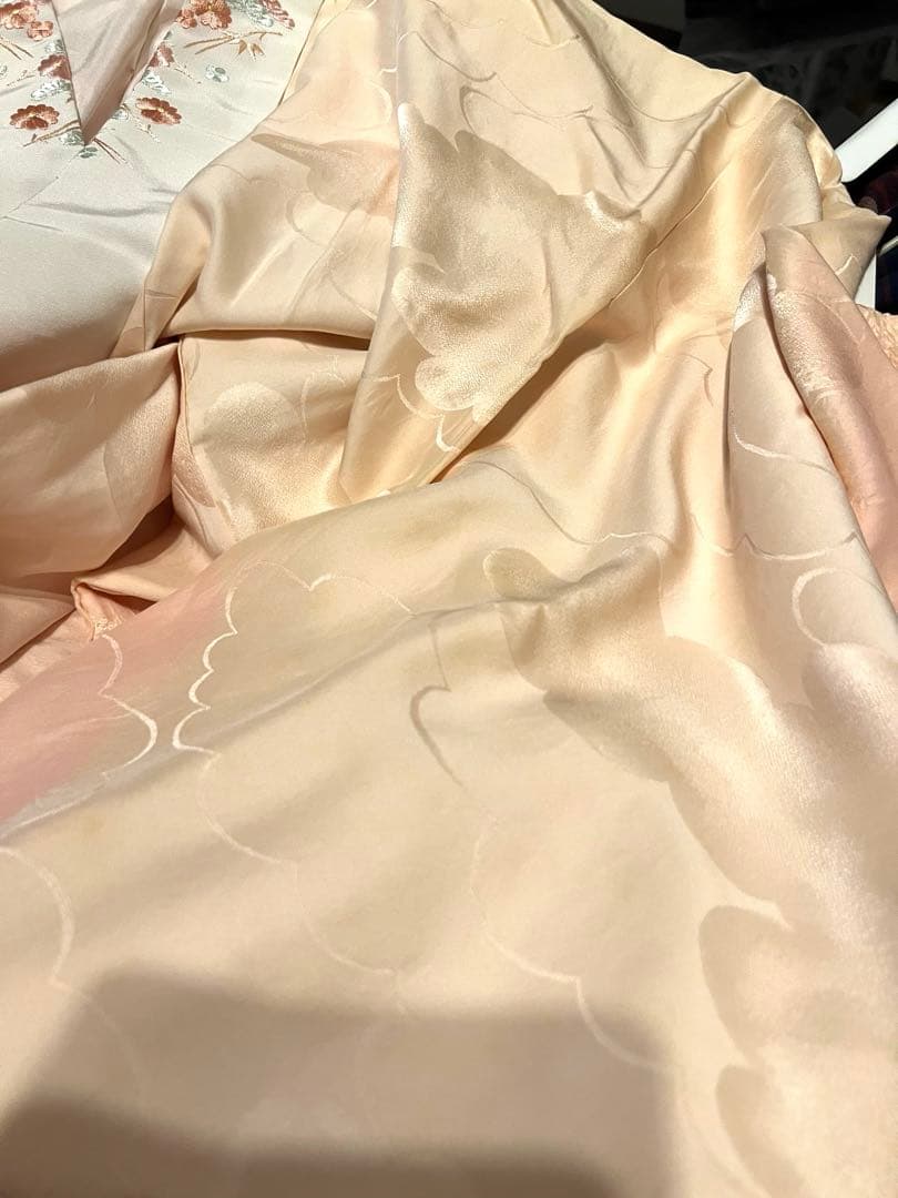 れもんのれ✨　シルク長襦袢　刺繍半衿付き✨