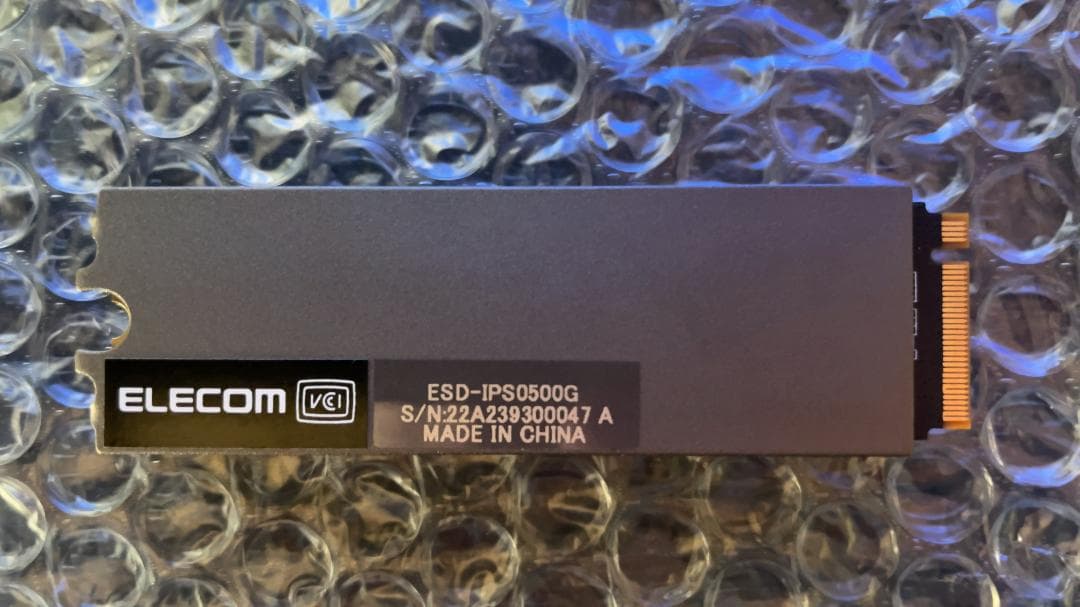 M.2 2280 SSD エレコム ESD-IPS0500G 500GB