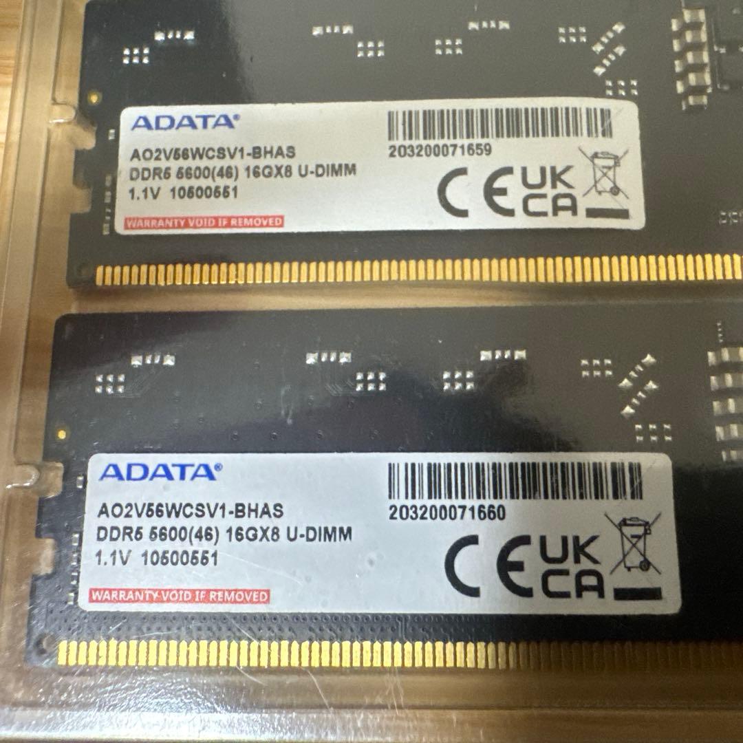 な*ん様 DDR5-5600 U-DIMM メモリモジュール （16GB×2枚）
