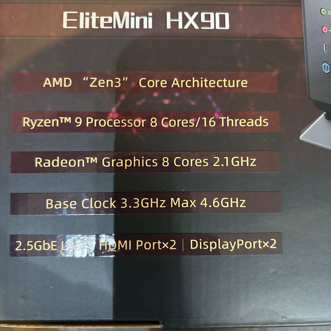 ミニPC MINISFORUM HX90 Ryzen9 5900HX win11 32GB
