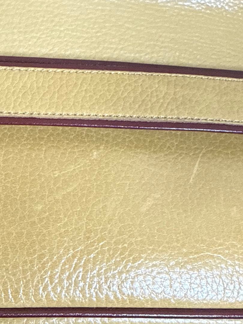 Cartier レザー クラッチバッグ ベージュ