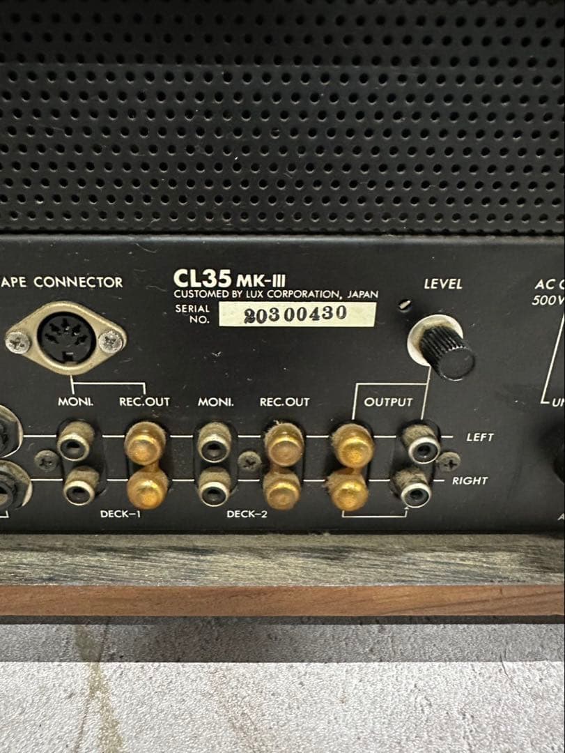 ハ*ス様 LUXMAN CL35 MK-III 真空管 プリアンプ管球式コントロ