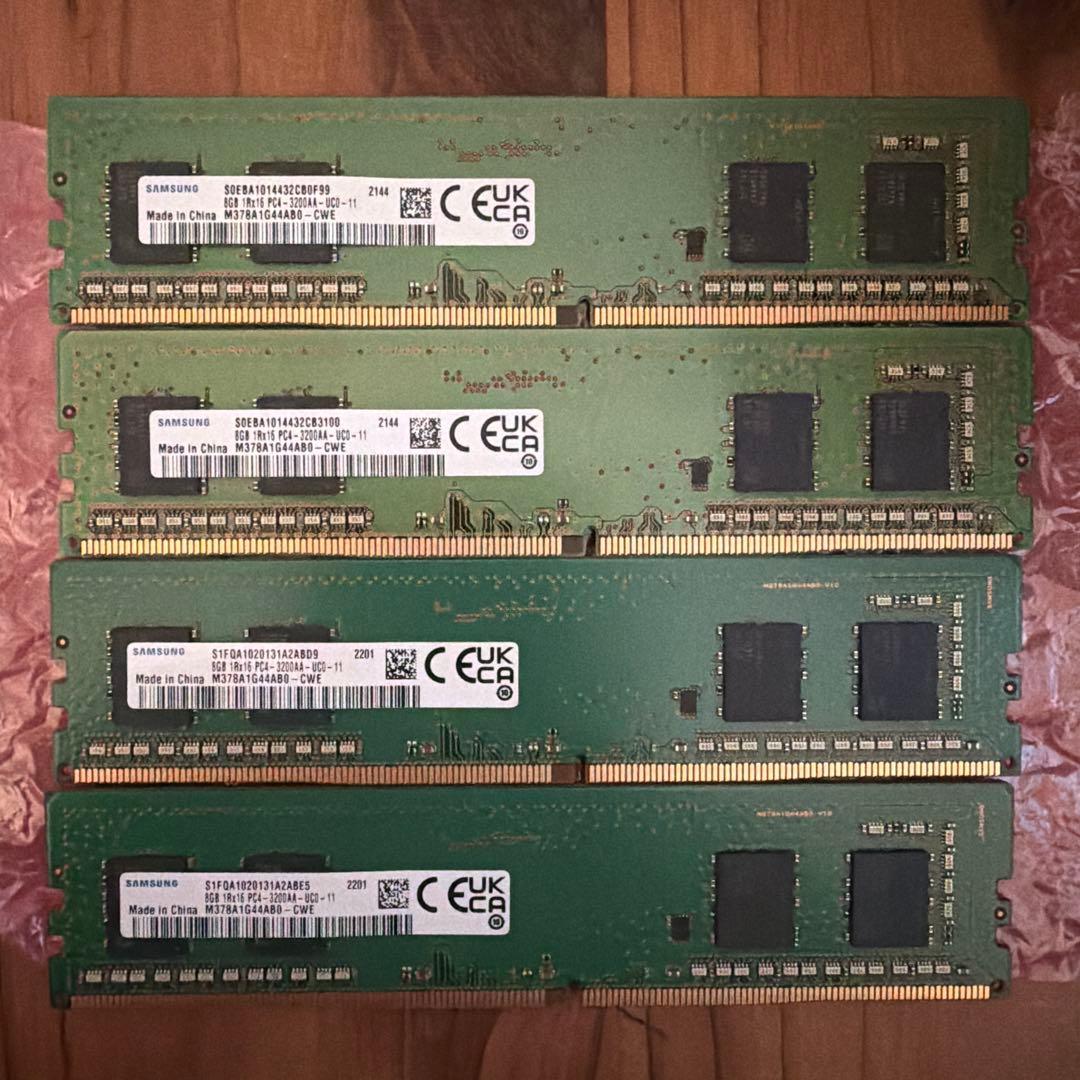 Samsung デスクトップ用メモリ 8GB×4枚 DDR4-3200