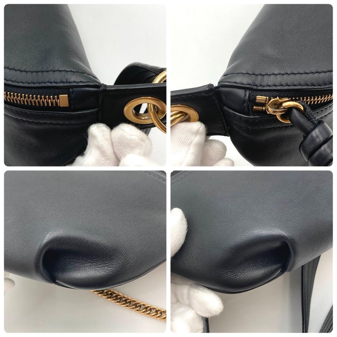 mai！超美品✨ GIVENCHY ウィップ ベルトバッグ 黒 チェーン