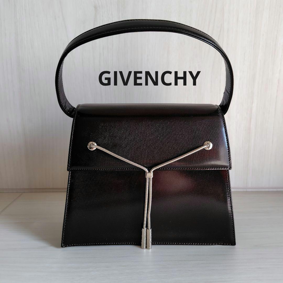GIVENCHYレザーハンドバッグ(ダークブラウン)