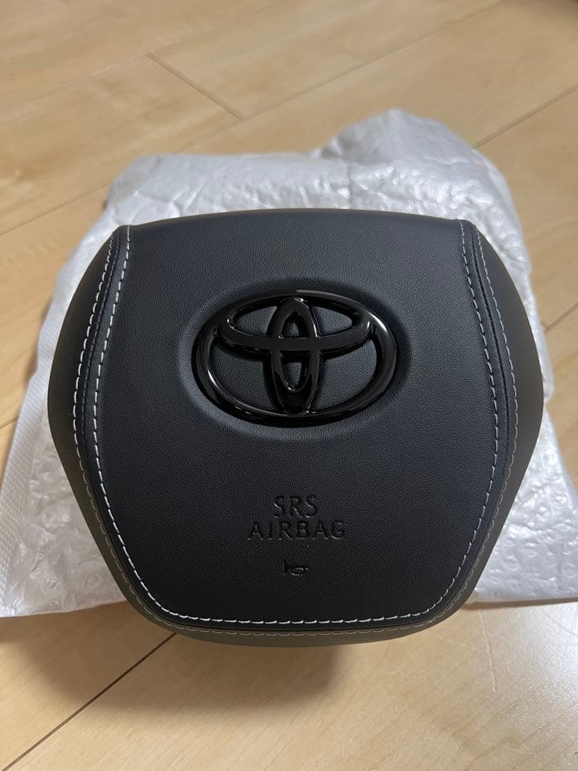 80ハリアー　エアバッグカバー SRS対応　ホーンパッド　シルバーステッチ