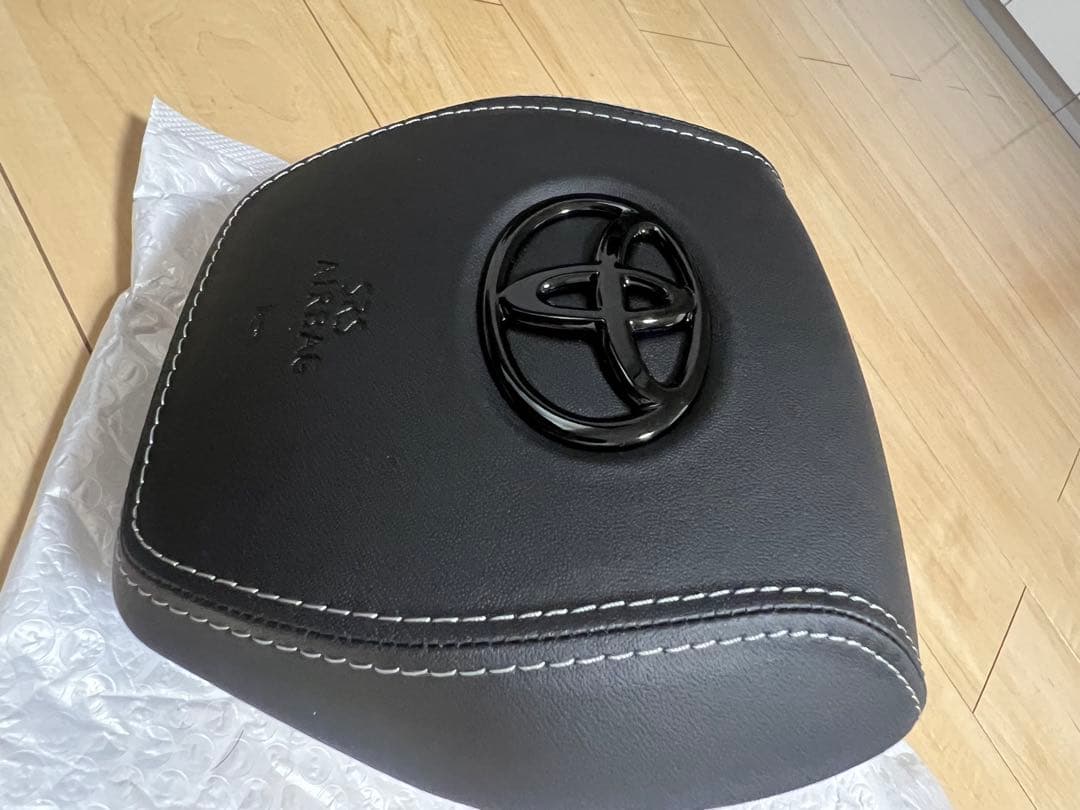 80ハリアー　エアバッグカバー SRS対応　ホーンパッド　シルバーステッチ