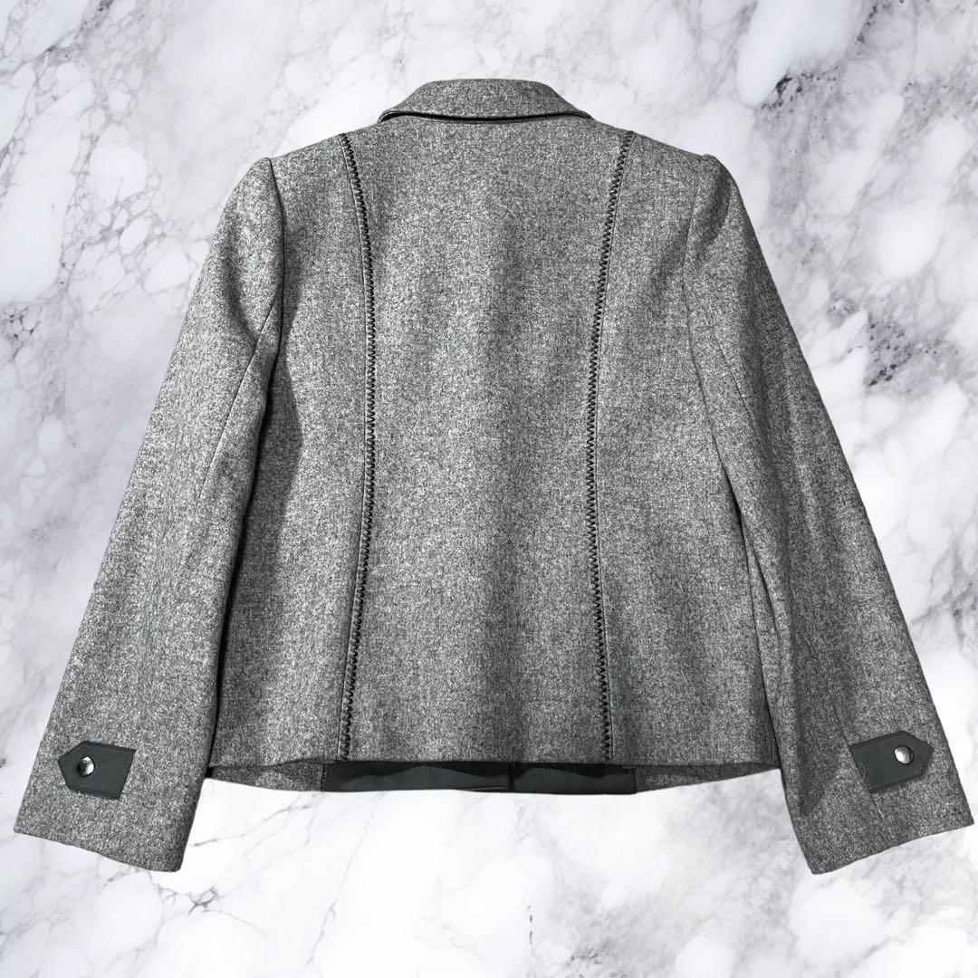 未使用タグ付き Leilian レリアン セットアップ スーツ アンゴラ ウール