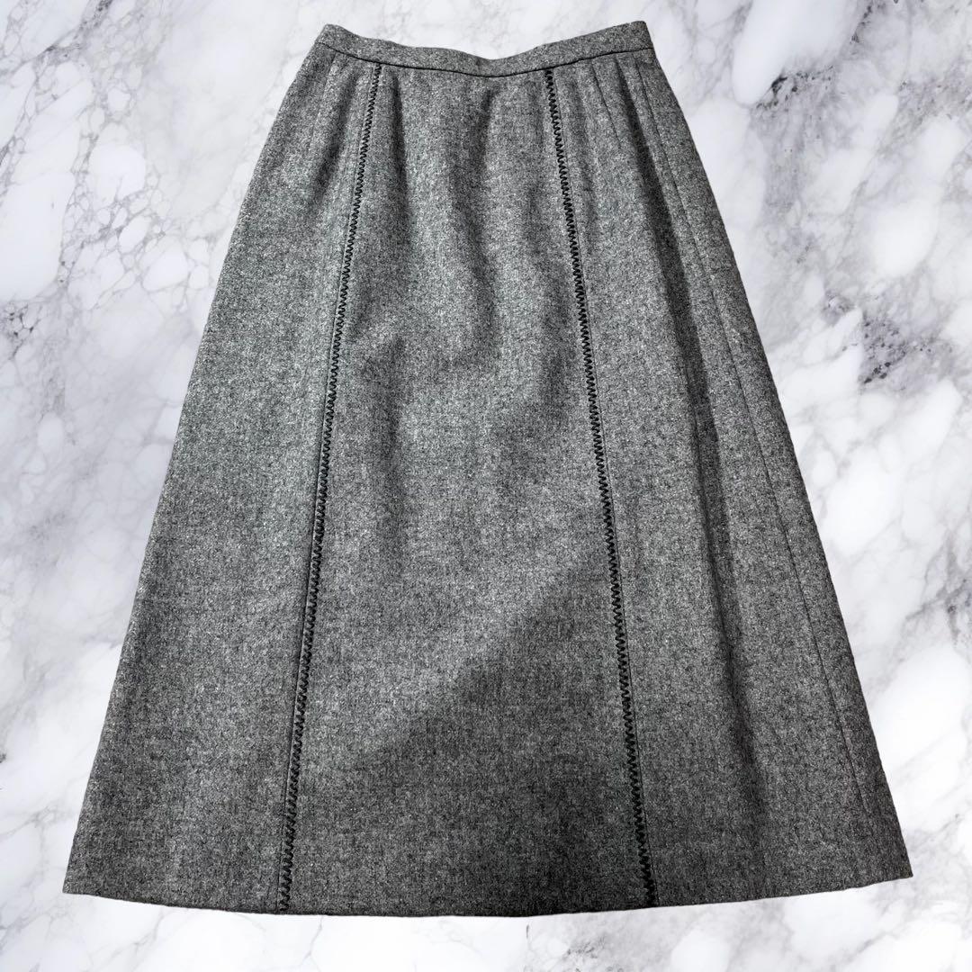 未使用タグ付き Leilian レリアン セットアップ スーツ アンゴラ ウール