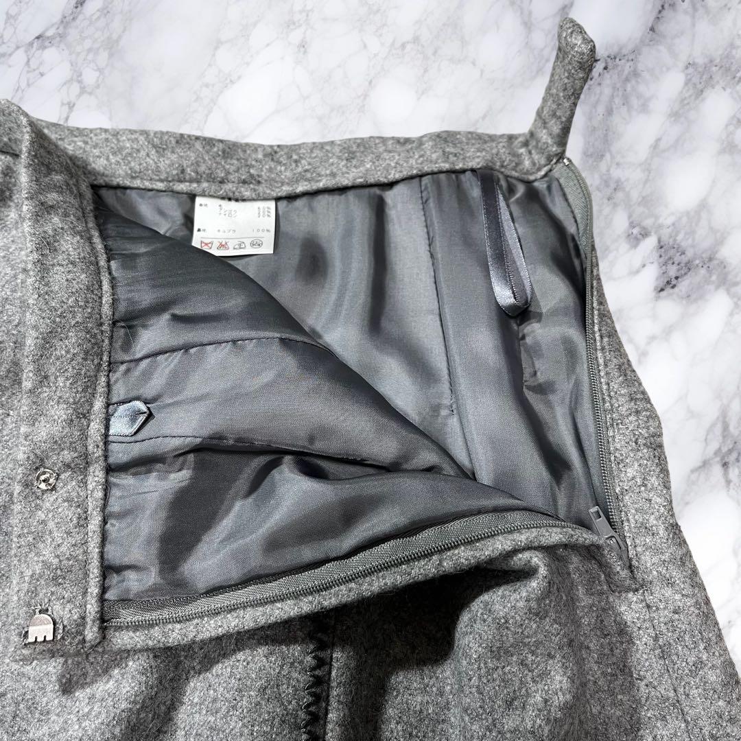 未使用タグ付き Leilian レリアン セットアップ スーツ アンゴラ ウール