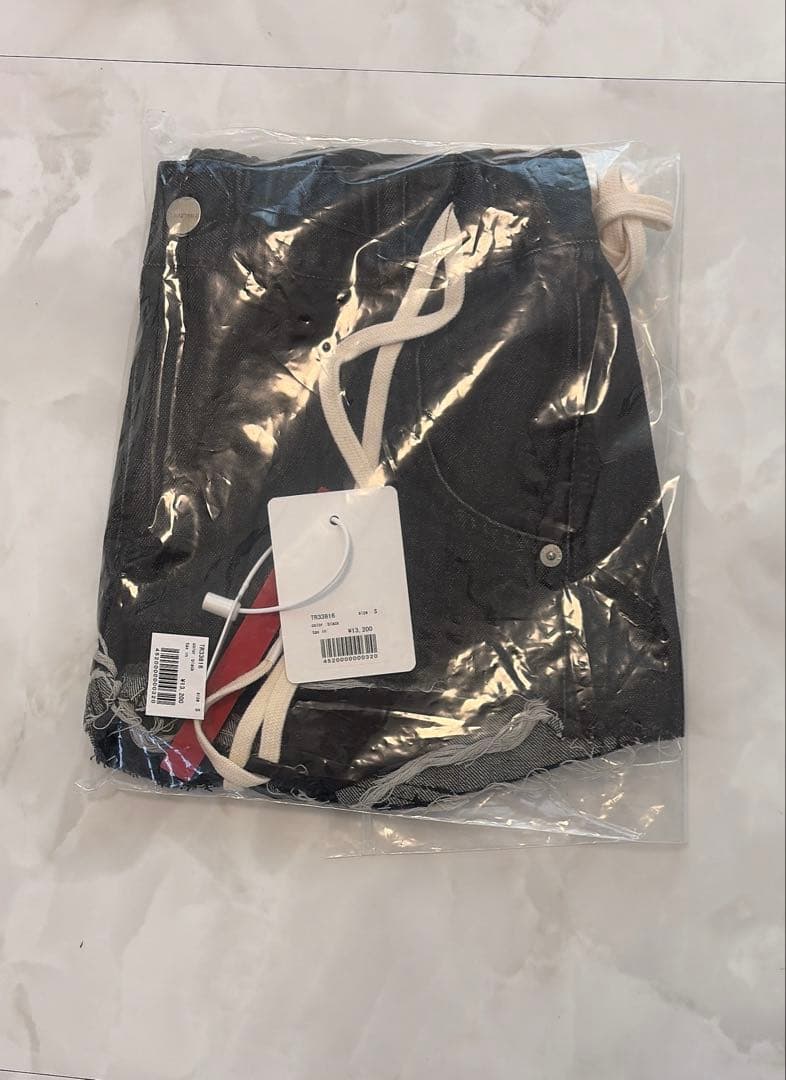 theredthread　S garter denim shorts