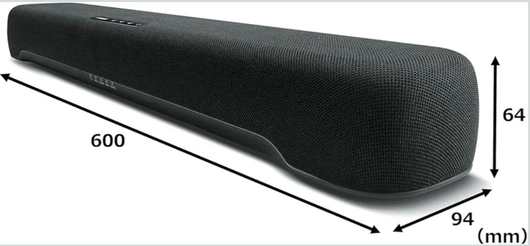 【美品・送料込】ヤマハ YAMAHA サウンドバー SR-C20A ブラック