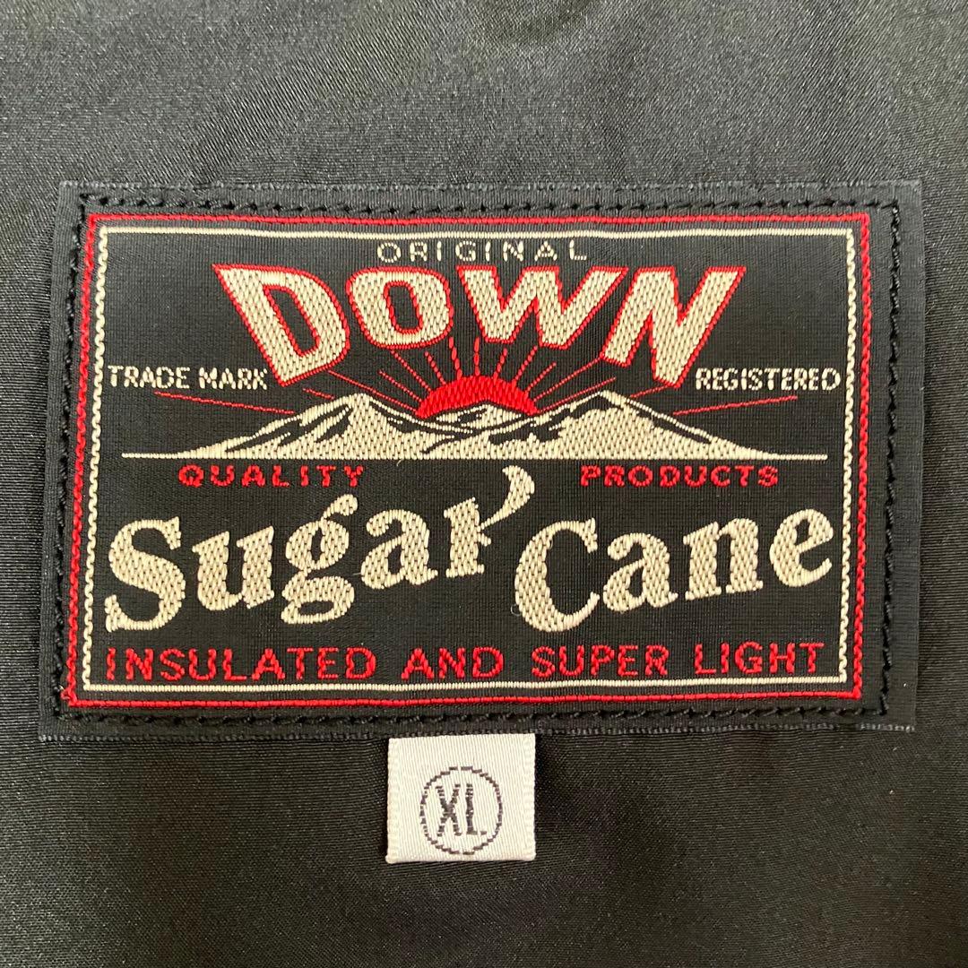 Sugar Cane ( シュガーケーン ) レザーヨークダウンベスト　ブラック