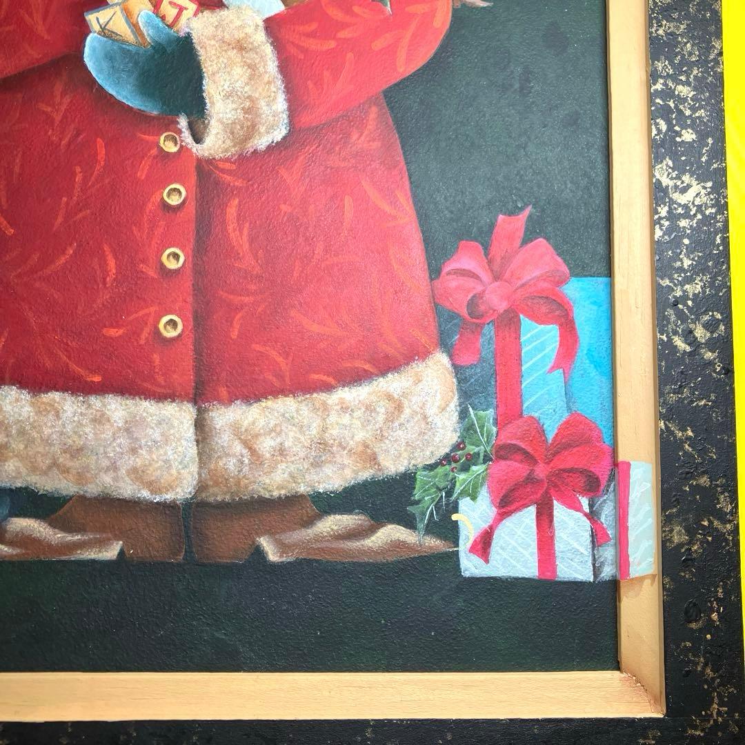 トールペイント作品　ひまわり　サンタクロース