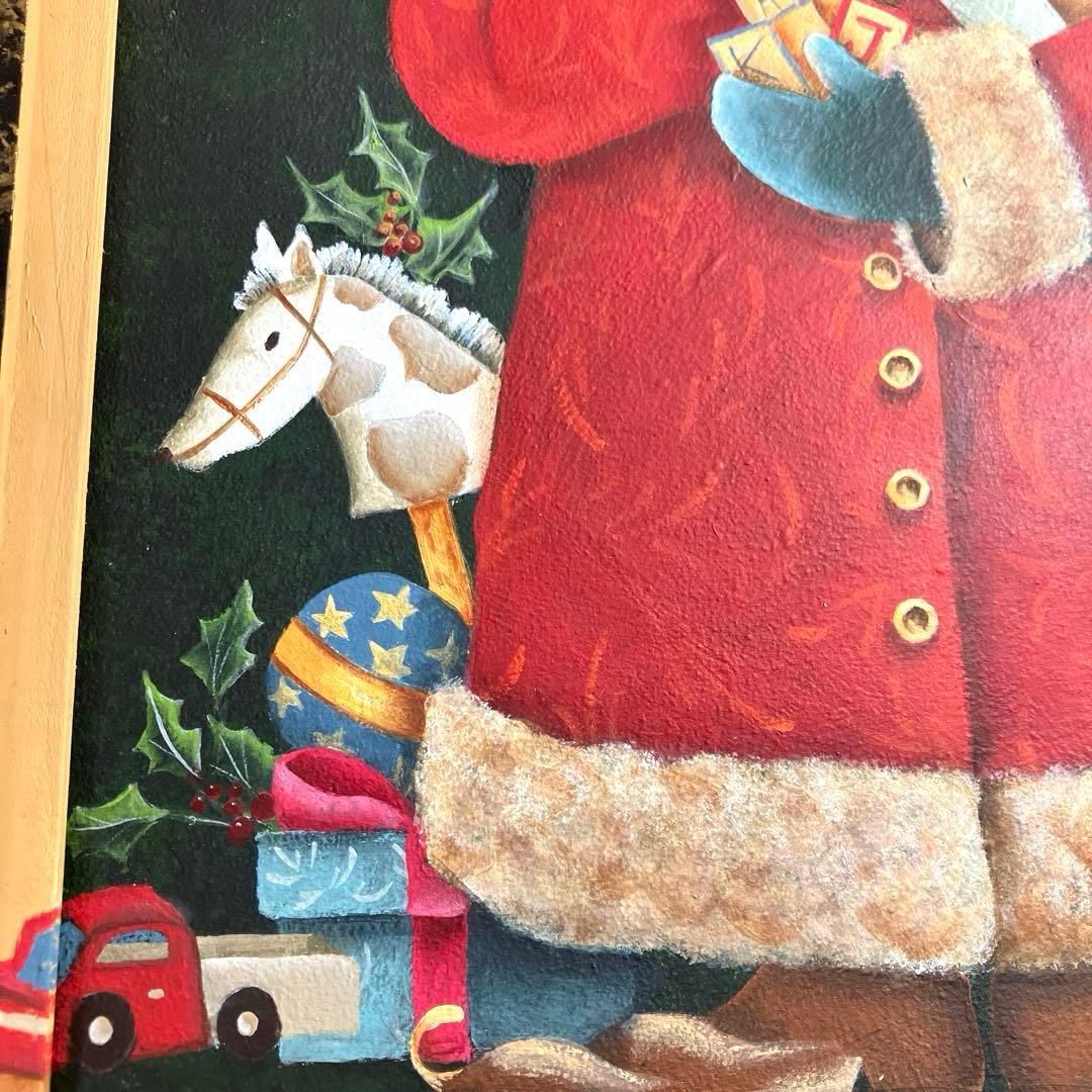 トールペイント作品　ひまわり　サンタクロース