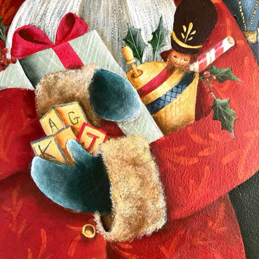 トールペイント作品　ひまわり　サンタクロース