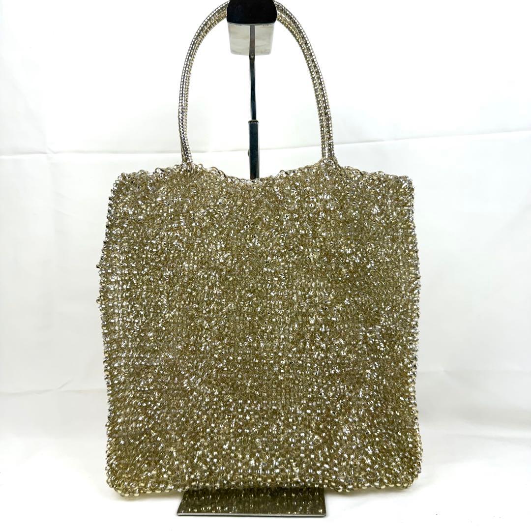 ANTEPRIMA ワイヤーバッグ スクエア ラージ シルバー ゴールド