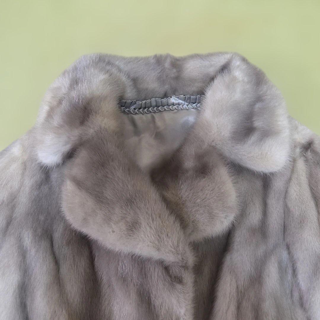 サファイアミンク ハーフコート リアルファー ミンク 高級